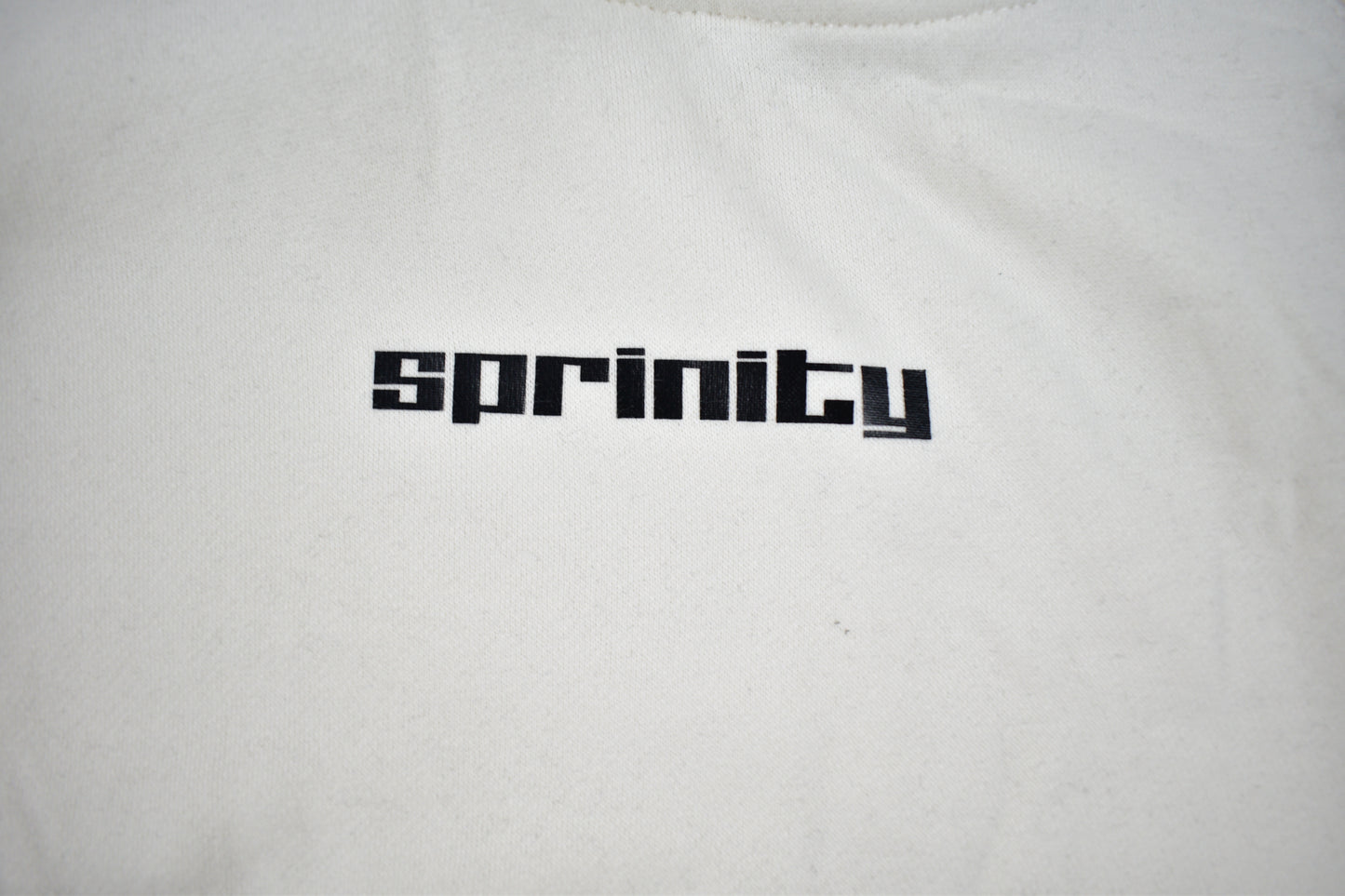 cream-white reflective hoodie