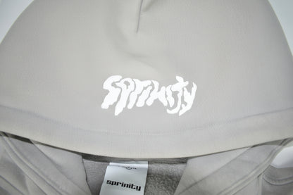 washed grey zip-up hoodie