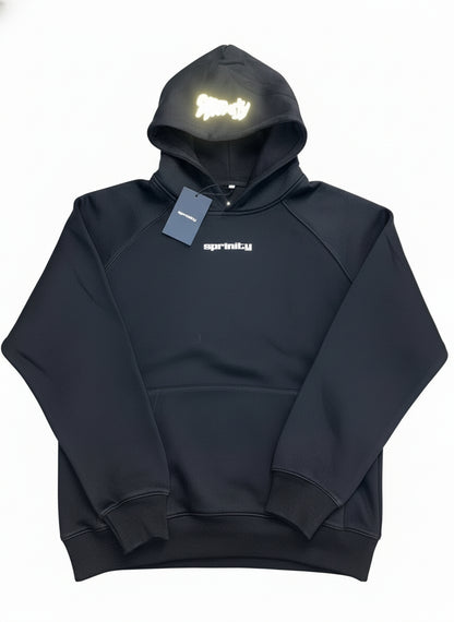 black reflective hoodie